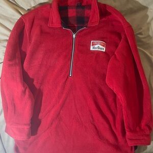 Marlboro Red Half-Zip Fleece Jacket